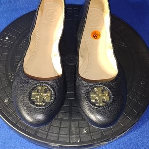 Tory Burch Alli Nappa Leather Ballet Shoes